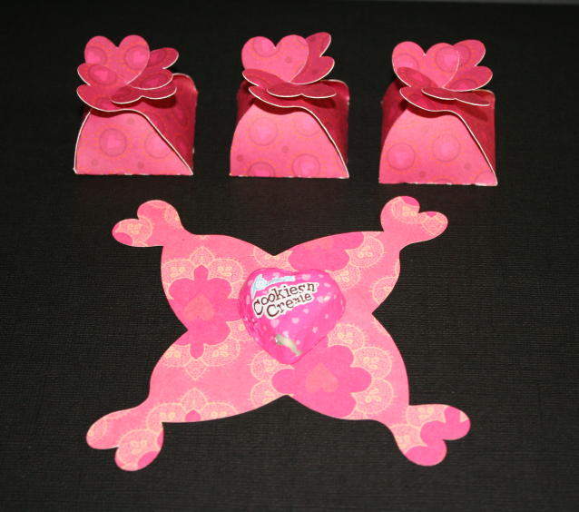 Cricut Petal Box Valentine Candy Holders